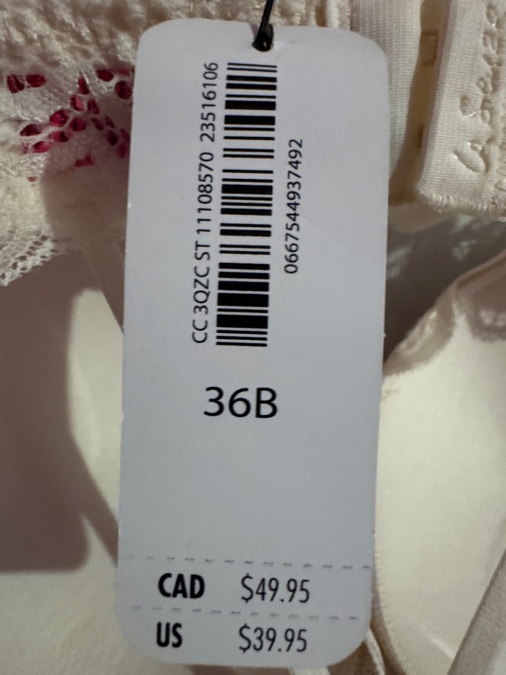 La SENZA Lace Double Cup Push-up Bra in Cream - Picture 2 of 3